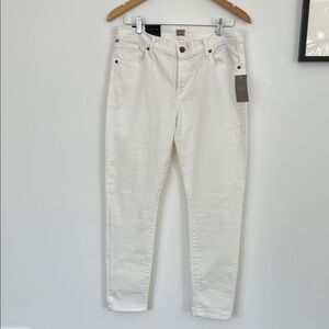 Citizens Of Humanity White Thompson Cropped Skinny Jeans size 31 NWT